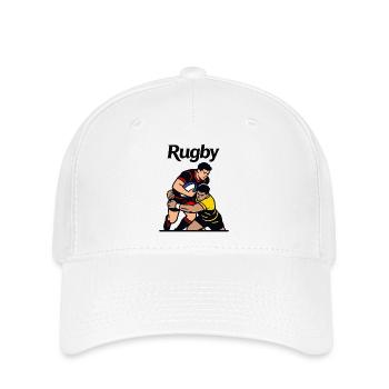 rugby sport - Flexfit Cap - white - Front