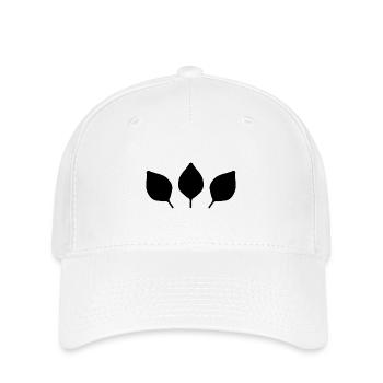 pflanzen natur drei Blätter blatt grün - Flexfit Cap - Weiß - Vorne