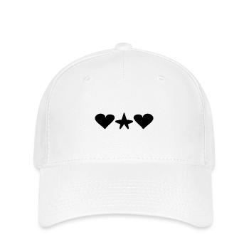 formen form herzen herz stern - Flexfit Cap - Weiß - Vorne