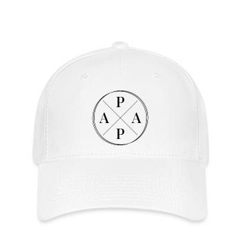 Papa - Flexfit Cap - Weiß - Vorne