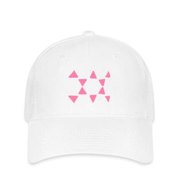 dreick muster dreieckig formen - Flexfit Cap - Weiß - Vorne