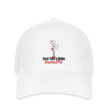 skinny pastry chef - Flexfit Cap - white - Front