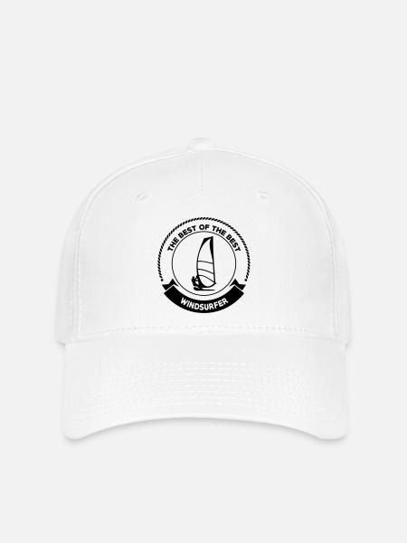 Windsurfen / Windsurfer / Windsurf / Windsurfing - Flexfit Cap - Weiß