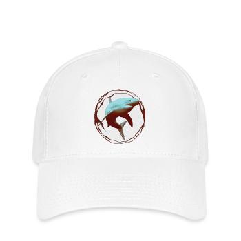 Weißer Hai - Flexfit Cap - Weiß - Vorne