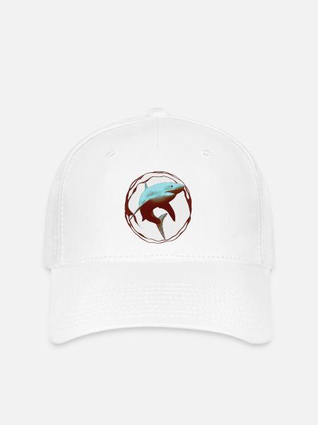 Weißer Hai - Flexfit Cap - Weiß