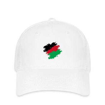 Malawi Colors Flag Flag Brush - Flexfit Cap - white - Front