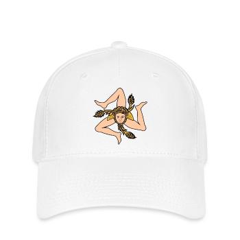 Sicile Italie - Casquette Flexfit - blanc - Devant