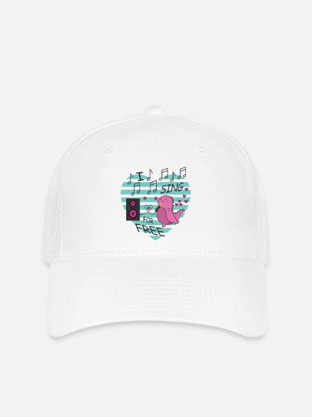 Ich Singe kostenlos - Flexfit Cap - Weiß