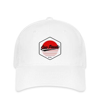 São Paulo Sunset Heart - Flexfit Cap - white - Front
