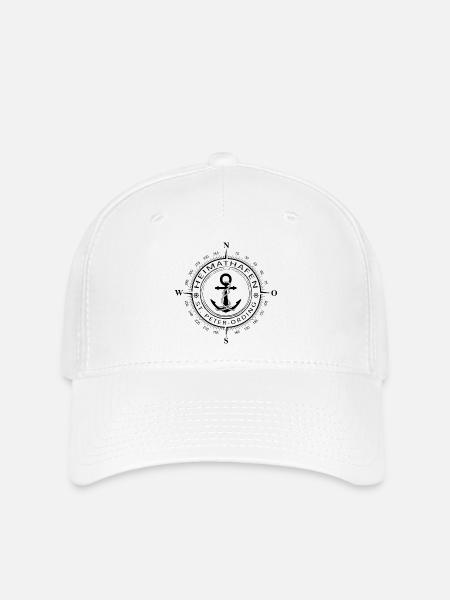 Heimathafen St Peter Ording - Flexfit Cap - Weiß