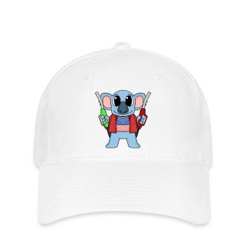 Tankwart Koala Tankstelle - Flexfit Cap - Weiß - Vorne