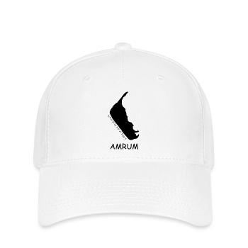 Amrum Koordinaten - Flexfit Cap - Weiß - Vorne