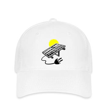 Photovoltaic System Symbol Solar Energy - Flexfit Cap - white - Front