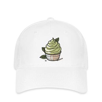 Crème glacée au matcha - Casquette Flexfit - blanc - Devant