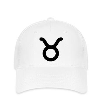 Sternzeichen Stier - Flexfit Cap - Weiß - Vorne