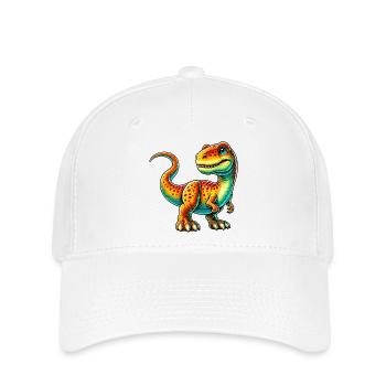 Dinosaure - Casquette Flexfit - blanc - Devant