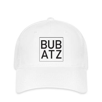 BUBATZ - Trendiges Minimalist Shirt - Flexfit Cap - Weiß - Vorne