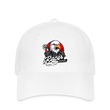 BIKER EAGLE - Flexfit Cap - white - Front