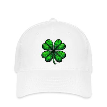 Four-leaf clover - Flexfit Cap - white - Front