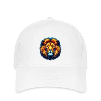 Lion - Casquette Flexfit - blanc - Devant