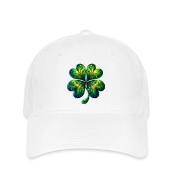 Four-leaf clover - Flexfit Cap - white - Front