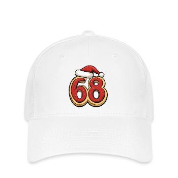 68 Number Christmas Cookie - Flexfit Cap - white - Front