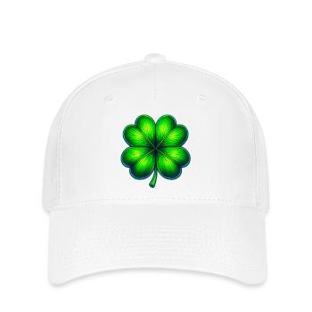 Four-leaf clover - Flexfit Cap - white - Front