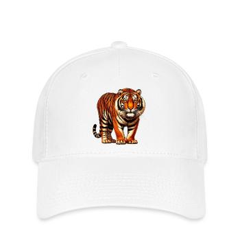 Tiger - Flexfit Cap - Weiß - Vorne