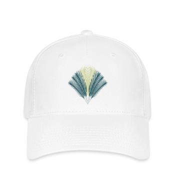 Eventail de plumes - Casquette Flexfit - blanc - Devant