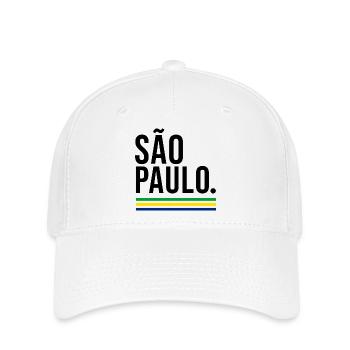 SÃO PAULO – Brazil Urban Colors - Flexfit Cap - Weiß - Vorne