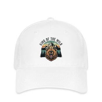 King of the wild - Flexfit Cap - white - Front