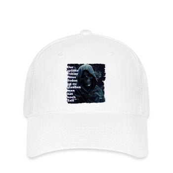Skull horror motif with fog - Flexfit Cap - white - Front