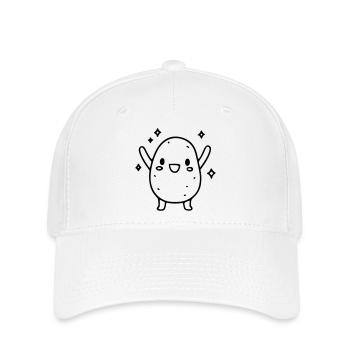 Patate douce douce | Légumes kawaii - Casquette Flexfit - blanc - Devant