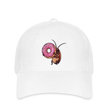 Süßer Kakerlake Donut Cartoon Liebhaber - Flexfit Cap - Weiß - Vorne