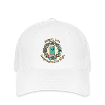 Mandala Batterie Faible - Casquette Flexfit - blanc - Devant