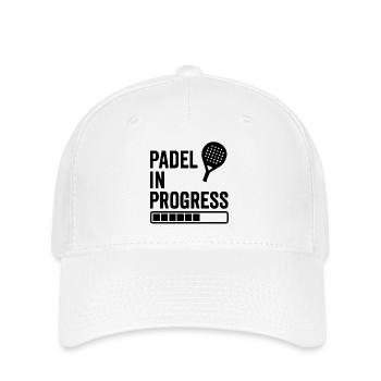 Padel in Progress - Flexfit Cap - white - Front