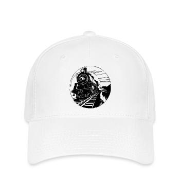 Railway Drawing - Flexfit Cap - white - Front