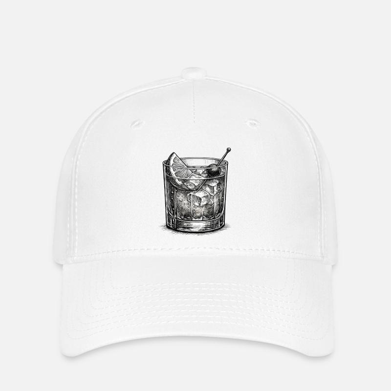 Old Fashioned - Flexfit Cap - white