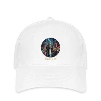 Urban Legends: Dino Lovers in Neon Town - Flexfit Cap - white - Front