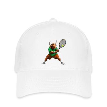 Stier Tennis - Flexfit Cap - Weiß - Vorne
