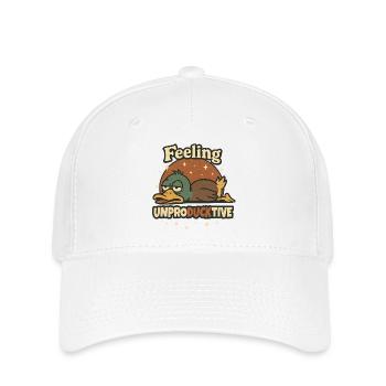Feeling Unproductive Duck Wortspiel - Flexfit Cap - Weiß - Vorne