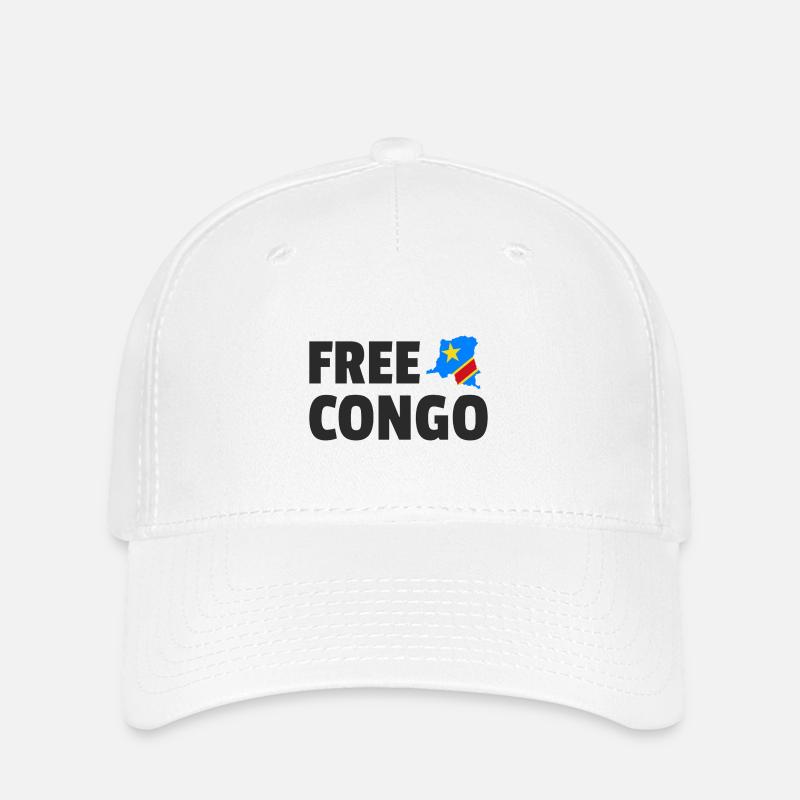 Free Congo: Support Congolese Freedom - Flexfit Cap - white
