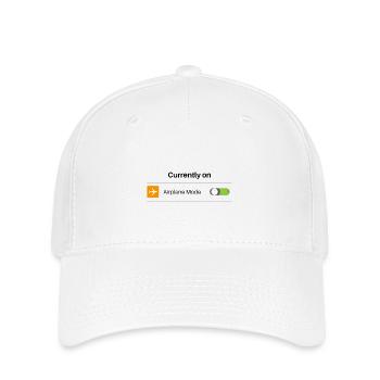 Aktuell im Flugmodus Lustig Introvertiert Offline - Flexfit Cap - Weiß - Vorne
