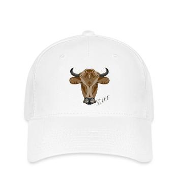 Sternzeichen Stier - Flexfit Cap - Weiß - Vorne