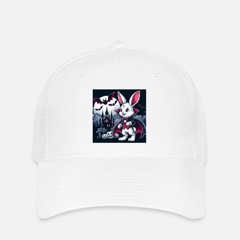 Vampire Bunny Halloween - Flexfit Cap - white
