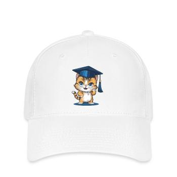 Remise de diplôme du bac nouveau diplômé - Casquette Flexfit - blanc - Devant