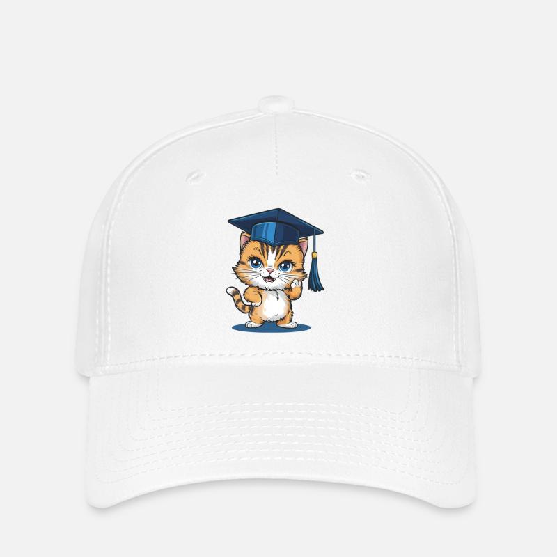 Remise de diplôme du bac nouveau diplômé - Casquette Flexfit - blanc