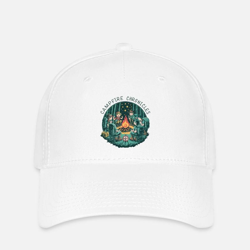 Campfire Chronicles - Casquette Flexfit - blanc