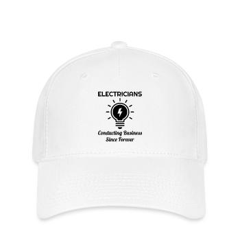Elektriker Humor Elektrotechniker Ingenieur - Flexfit Cap - Weiß - Vorne