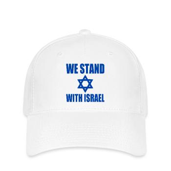 We stand with israel - Flexfit Cap - white - Front
